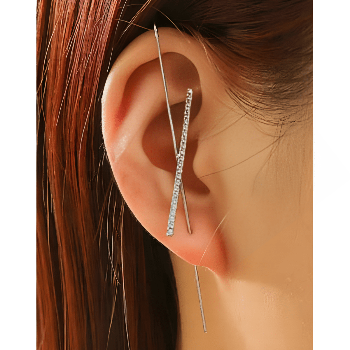 High Quality Pair Needle Ear Wrap Hook Elegant Royal Party Trendy Earrings - Hanaya Store