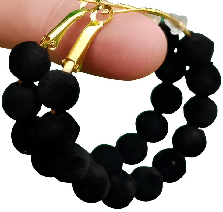 Hoop Classy Multi Balls Bubble Wrapped Fashionable Earrings - Hanaya Store