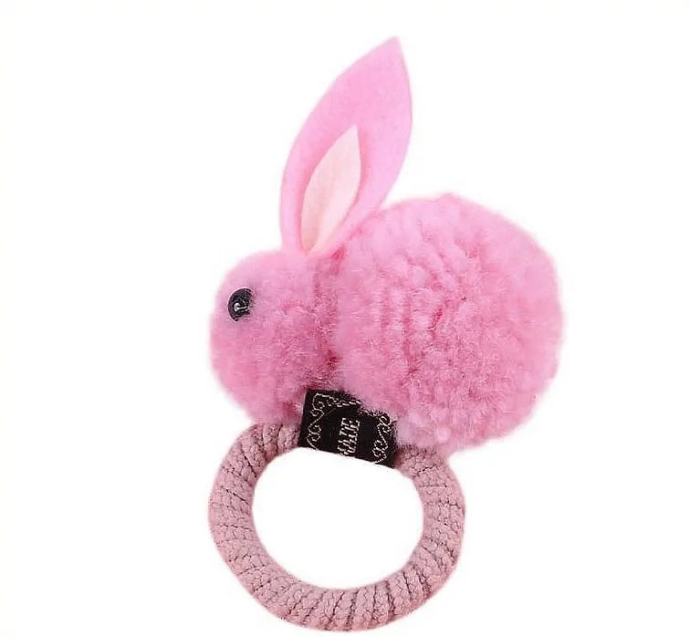 Kids Infant Baby Girls Headwear 3d Rabbit Cartoon Hair Band Hairpin Rubber Band - image 2