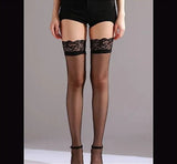 Korean Style Thigh High Stockings for Women Sheer Lace Stay Up Hosiery Lingerie Tights Pantyhose for Girls Women – Nighty Sleepwear Bridal Loungewear Lingerie Pakistan | Hanaya Store