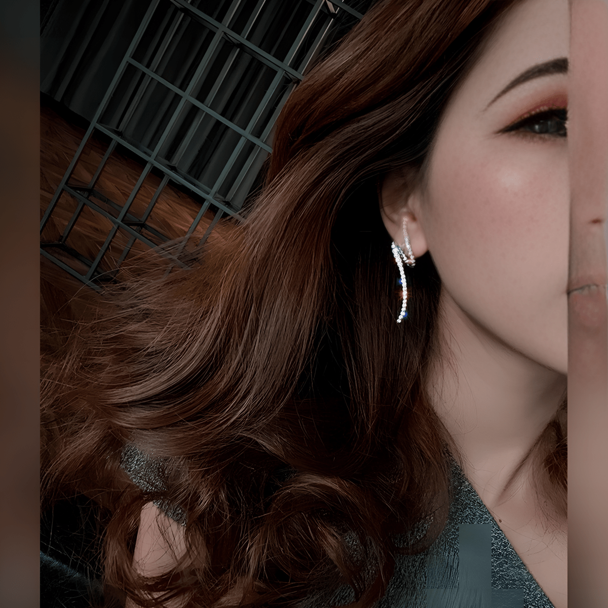 Large Cubic Zircon Crystal Earrings – Big Elegant & High - Class Design - Hanaya Store