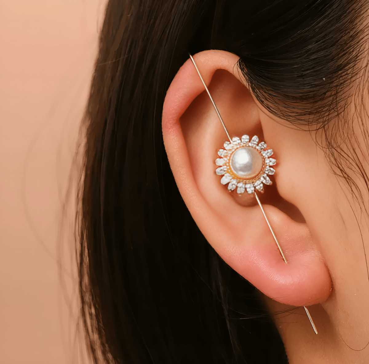 Luxury Pair Ear Wrap Crystal Hook Classy Royal Party Fashion Earrings - Hanaya Store