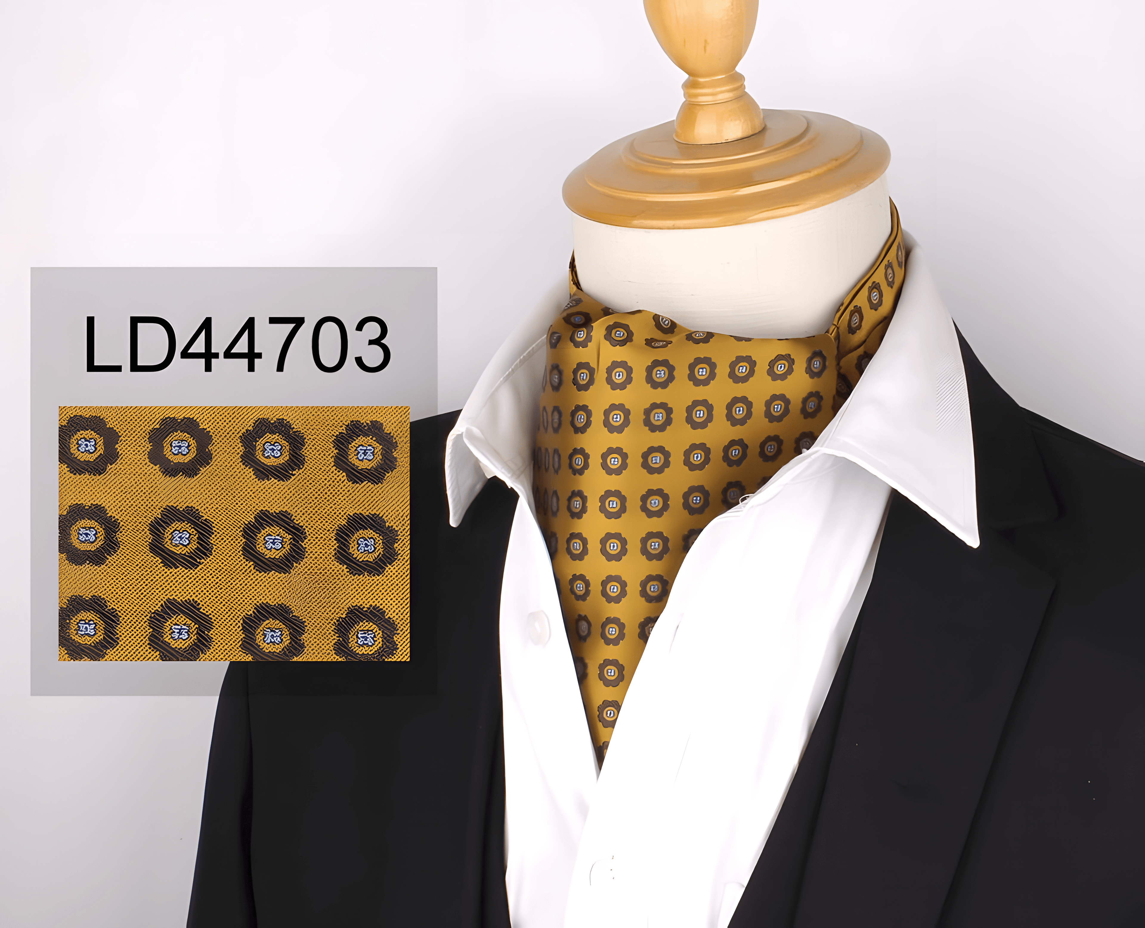 Luxury Silk Printed Men's Neck Tie, Bow Tie & Ascot Cravat for Wedding and Formal Wear – Jacquard Woven