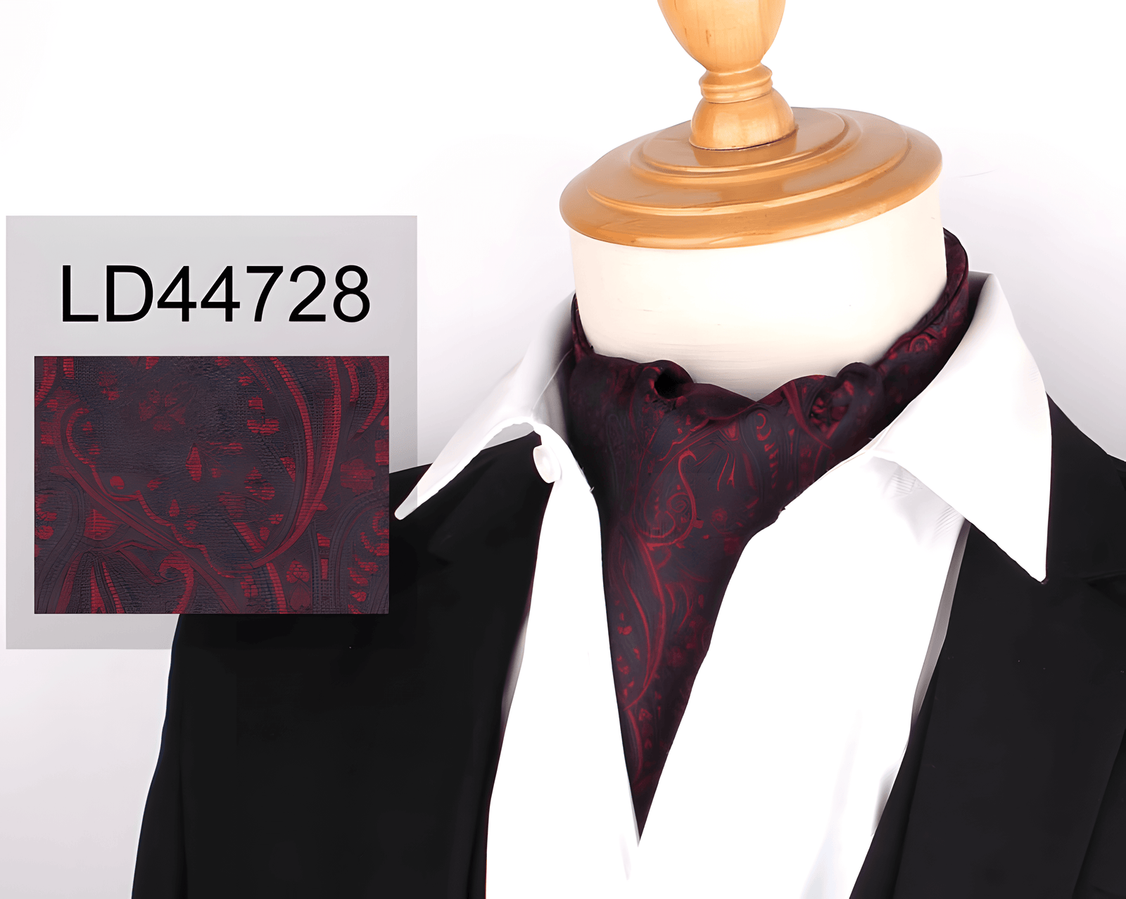 Printed Cravat Neck Ties for Men – Jacquard Woven Ascot Bowties | Perfect for Weddings & Formal Wear – Neck Cravat Ascot O...
