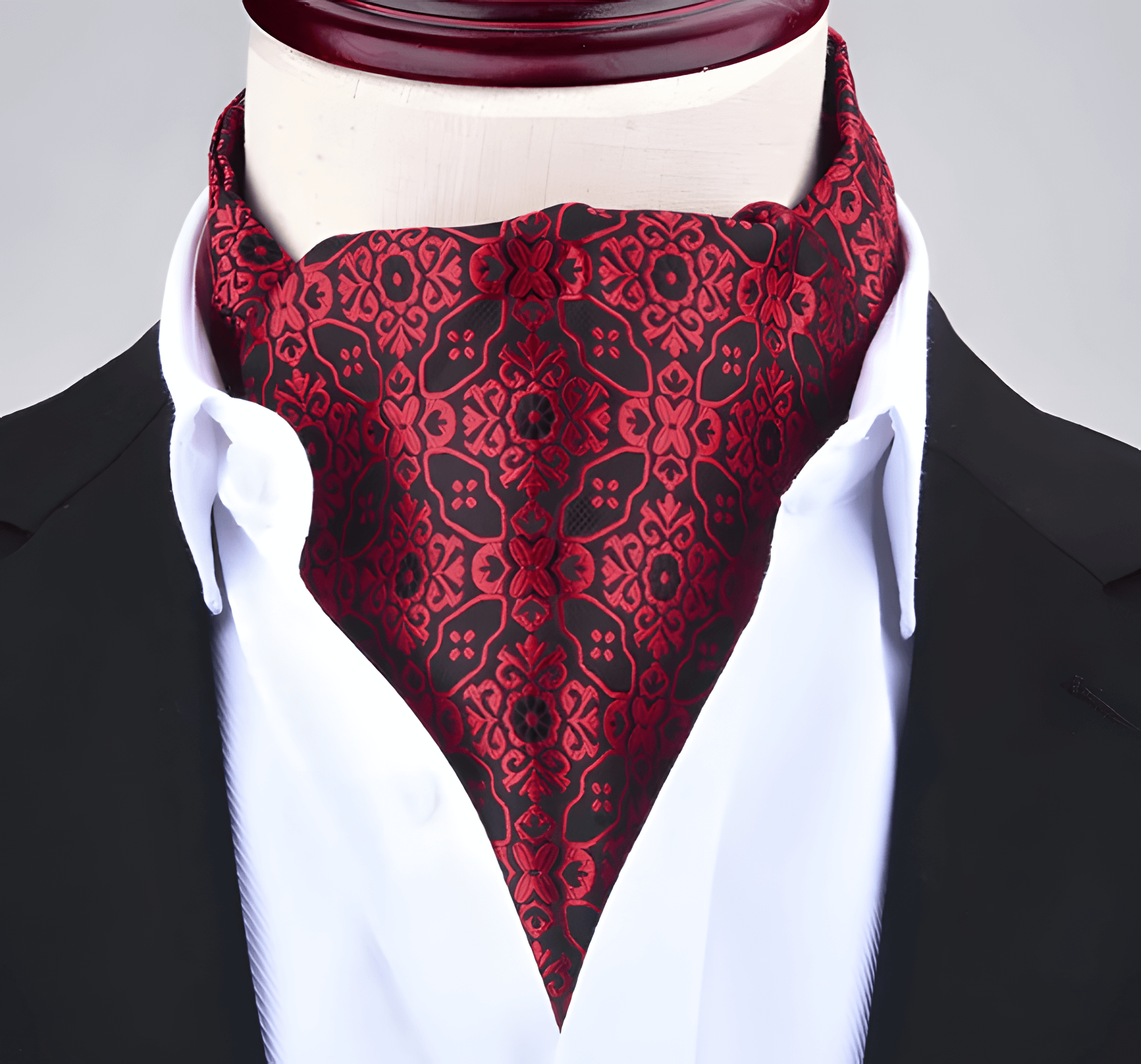 Silk Printed Men's Cravat Neck Tie Bowtie Set – Wedding, Formal, and Fashion Wear