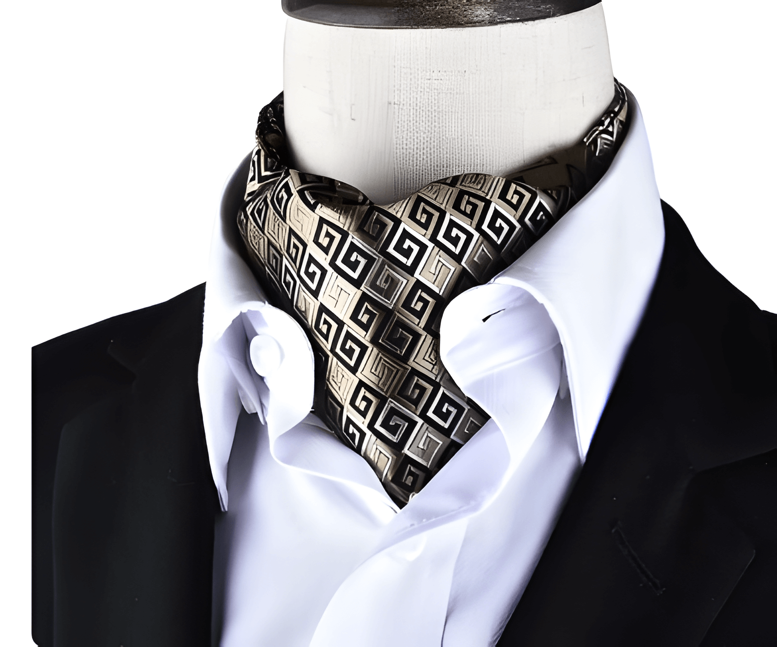 Silk Printed Cravat Ascot Tie for Men – Elegant Wedding & Formal Neckwear