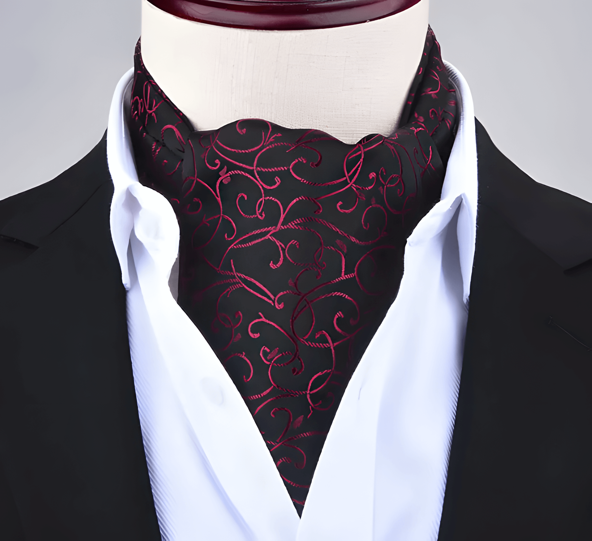 Silk Printed Men's Neck Cravat Tie – Formal Fashion Bowtie for Wedding & Parties