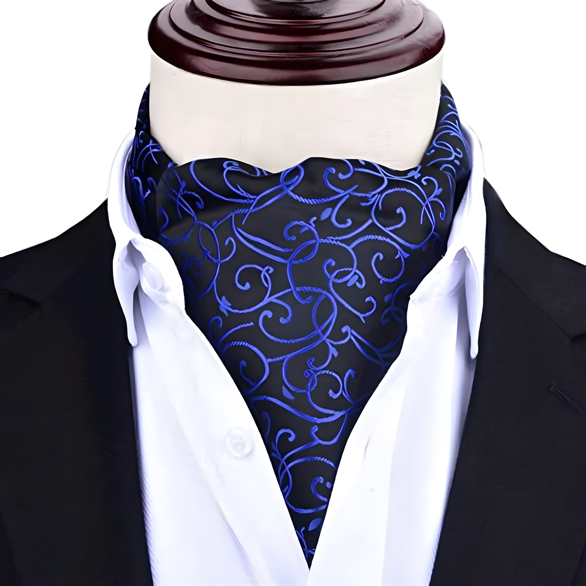 Elegant Silk Cravat Tie for Men – Jacquard Woven Bow Tie & Ascot – Wedding & Formal Wear