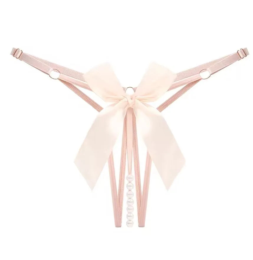 One Size Adjustable Pearl Panty Underwear G String