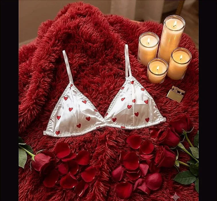 One Size Faux Silk Premium Quality Women Nightdress Bra Lingerie Sleepwear SIZE: 32/34/36 - image 2