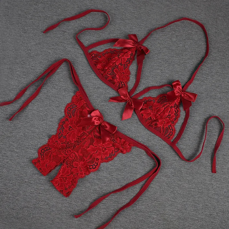 One Size (Fits:40-65 KGS) Bra Set Lingerie Set Women Trendy Underwear Bikini Three-point Set (weight:40-65 KGS) – Lingerie Bra Set Ladies Undergarments Pakistan | Hanaya Store