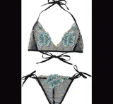 One Size Fits 40 70 Kgs Lace Up Love Heart Lingerie Set Bra Set Women Underwear Sleepwear Bikini Three Point - image 2