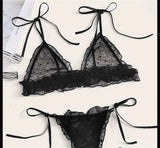 One Size Fits 40 75 Kgs Premium Quality Polka Dots Bra Set Lingerie Set Women Trendy Underwear Bikini Three - image 2