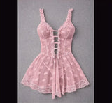 One Size Premium Nightdress Heart Love Stretch Bodycon