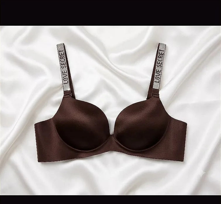 Padded Seamless Wireless Soft Bra Women's Bras Padded Seamless Wireless Soft Palm Pad Design Four Rows Of - image 2