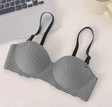 Padded Seamless Wireless Soft Bra Women S Bras Padded Seamless Wireless Soft Palm Pad Design Four Rows of Three Buckles Breathable and Comfortable Lingerie – Lingerie Bra Set Ladies Undergarments Pakistan | Hanaya Store