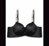 Padded Seamless Wireless Soft Bra Women's Bras Padded Seamless Wireless Strap Soft Palm Pad Design Four Rows - image 2