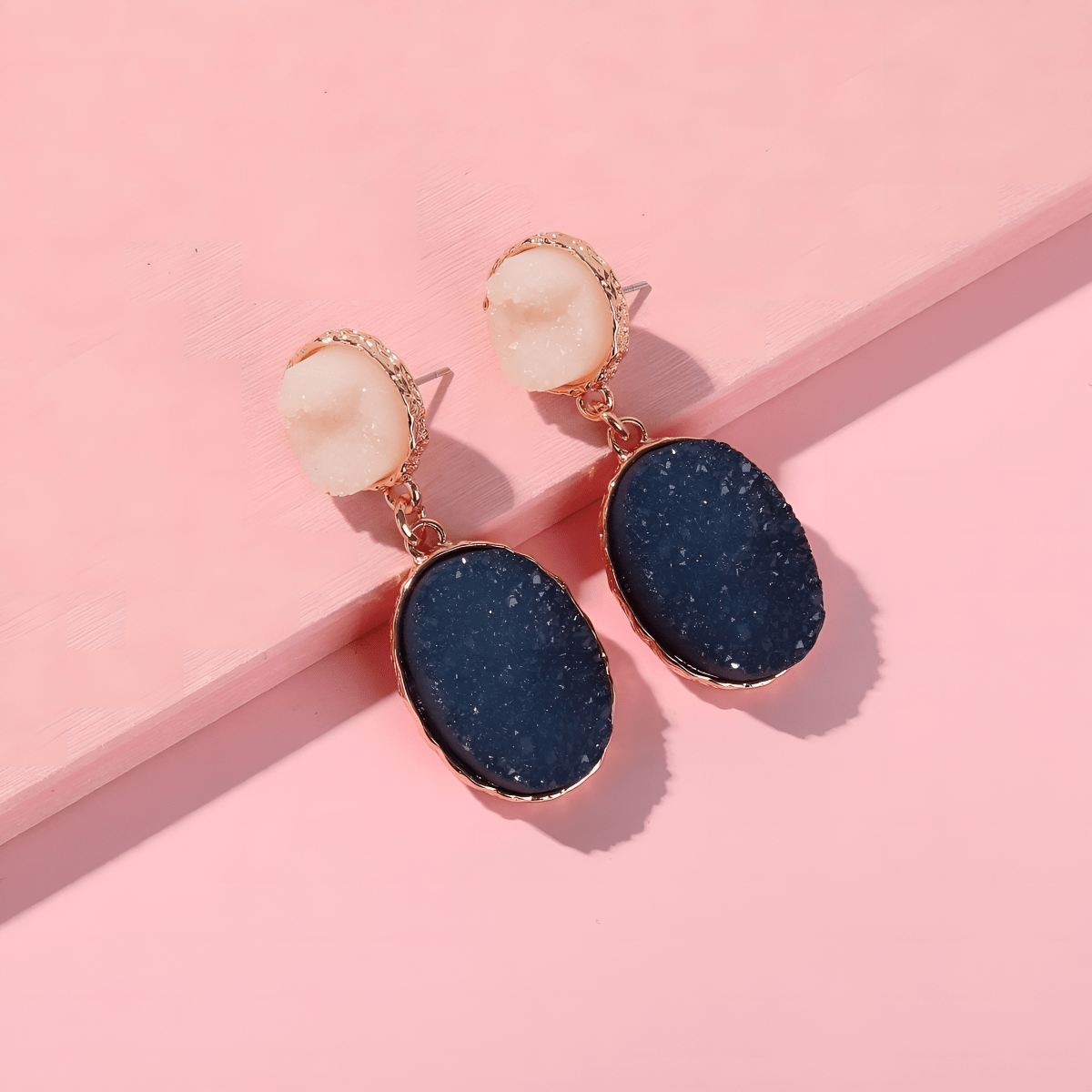 Pair High Quality Korean Tassel Crystal Cuff & Elegant Stylish Earrings - Hanaya Store