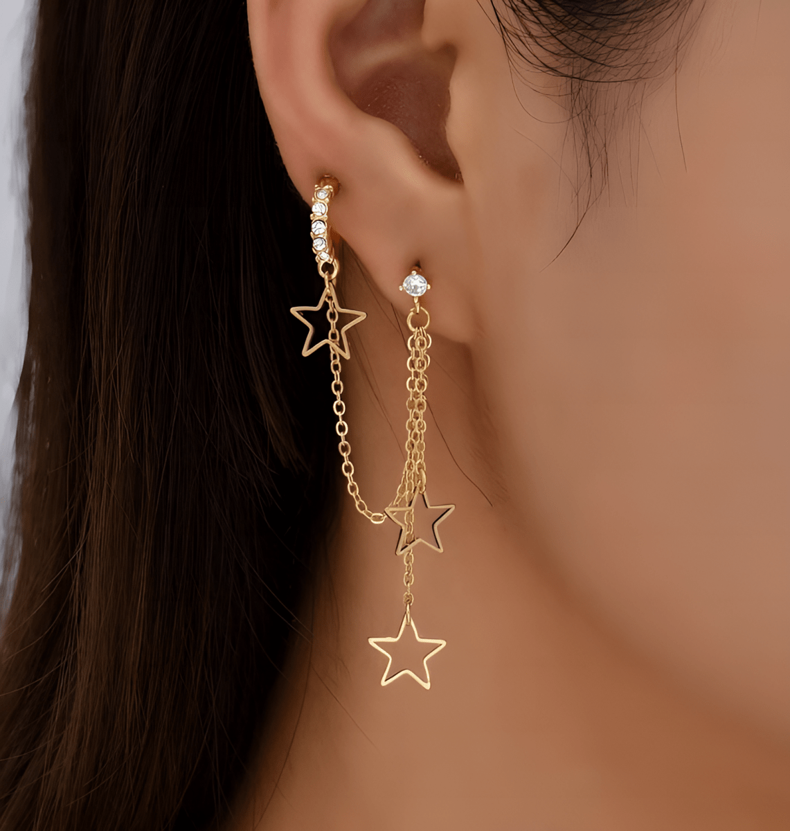 Pair of High Quality Korean Style 2 Piercing Elegant Stylish Earring - Hanaya Store