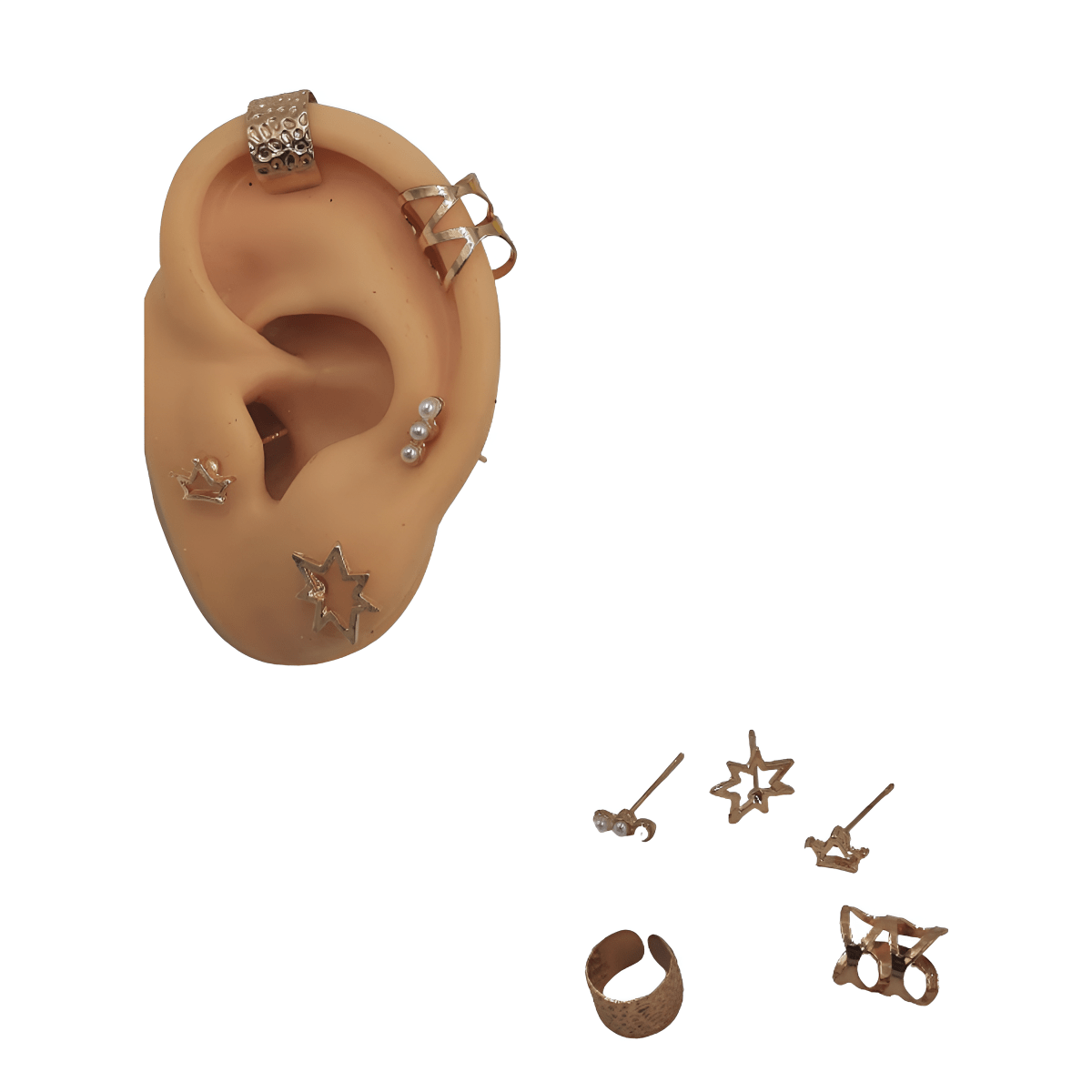 Pair of High Quality Korean Style Ear Cuff Style Elegant Stylish Earring Perfect for Daily Wear - Hanaya Store