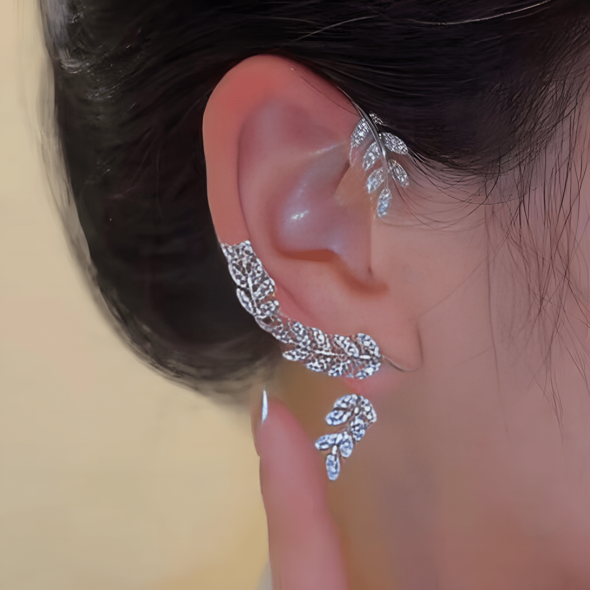 Pair of High Quality Korean Style Ear Cuff Style Elegant Stylish Earring Sleek and Modern - Hanaya Store