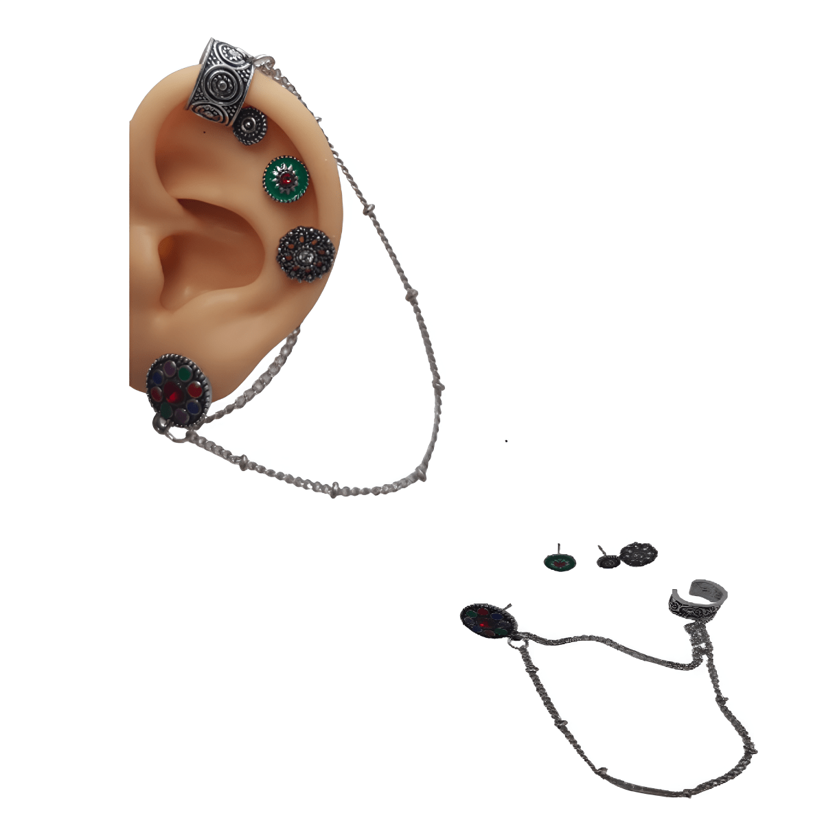 Pair of High Quality Korean Style Ear Cuff Style Elegant Stylish Fashionable Jewelry - Hanaya Store