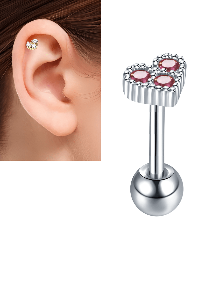 Piercing 1 Piece Cartilage SNUG ORBITAL LOBE Helix Stud DAITH Ear Piercing Plug ROOK TRAGUS HELIX Steel Earring – Close Up...