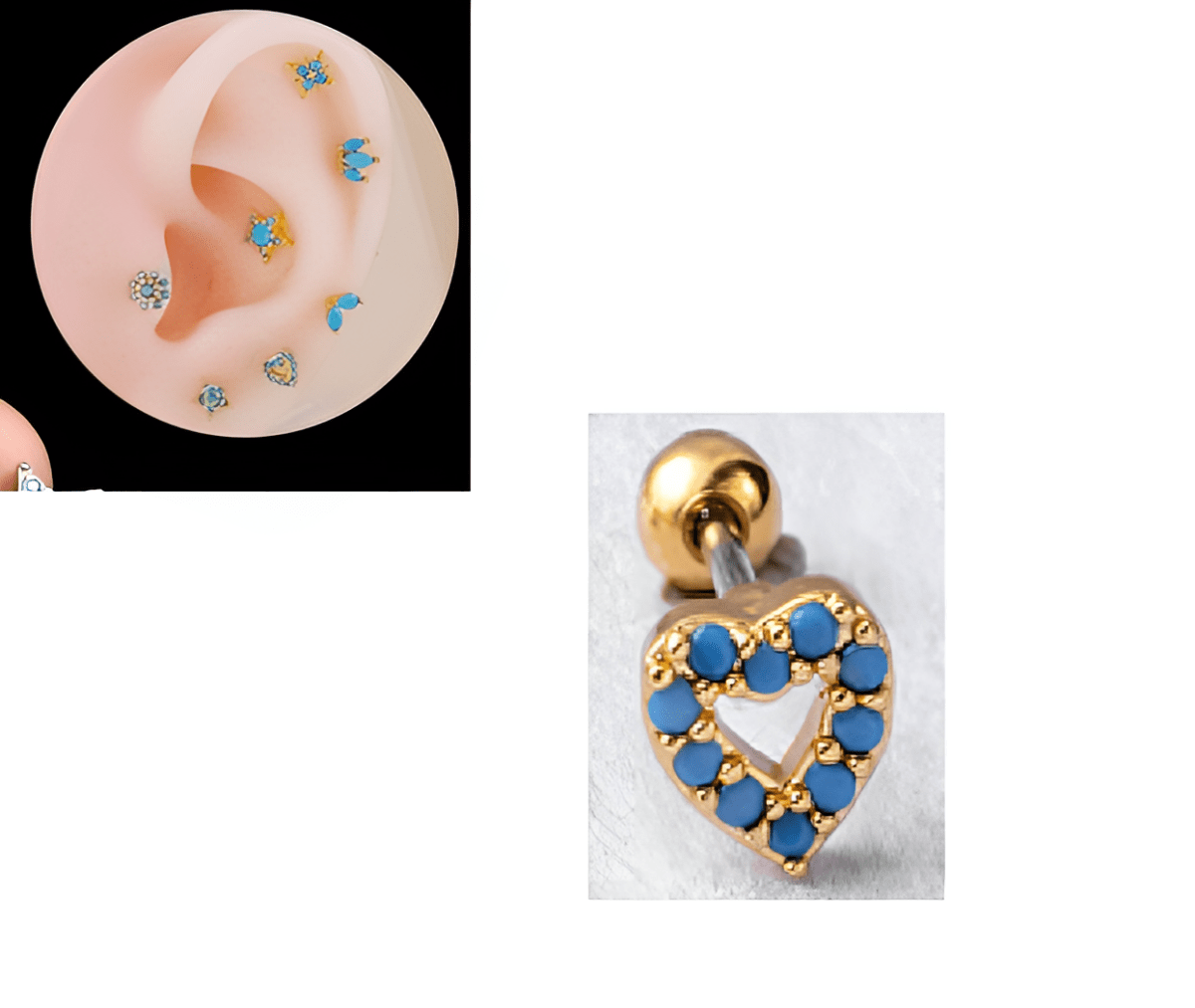 Piercing 1 Piece SNUG LOBE HELIX Cartilage Helix ORBITAL Stud Ear Piercing DAITH TRAGUS ROOK Plug Steel Earring With Ball ...