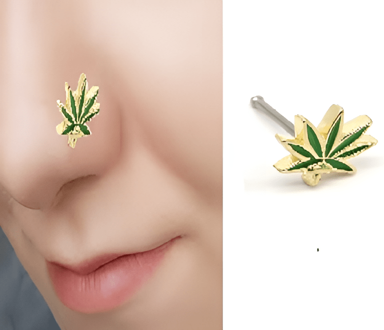 Piercing Thin Nose Pin Nostril Ring Elegant Body Piercing Jewelry - Hanaya Store