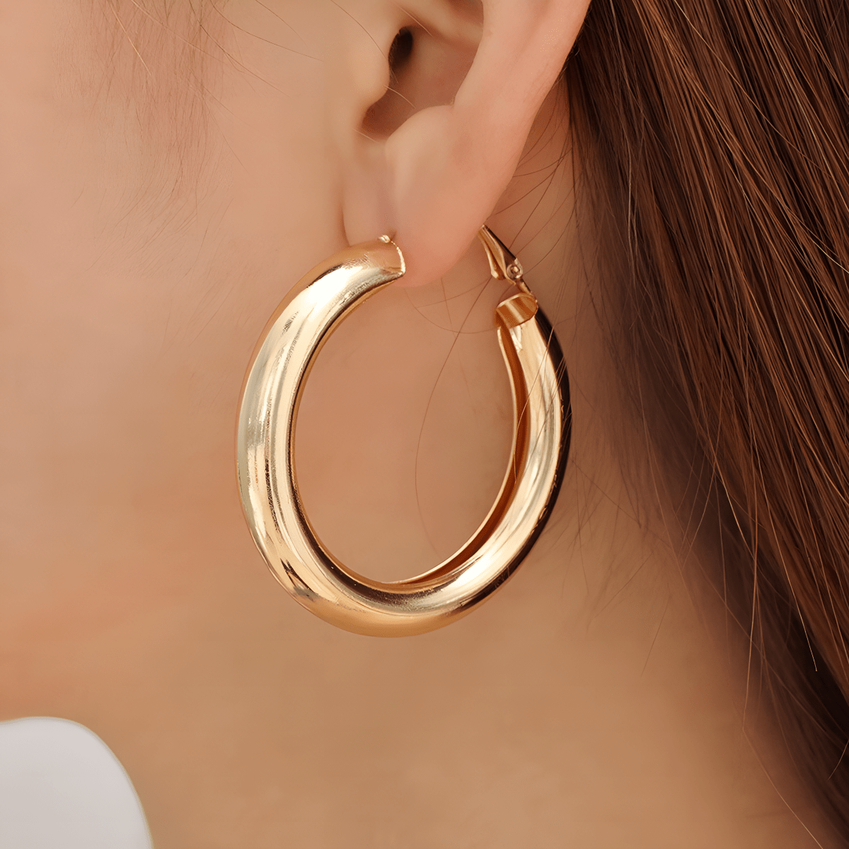Polished Hoop Earrings for Girls – Trendy, Elegant & Classy Design - Hanaya Store