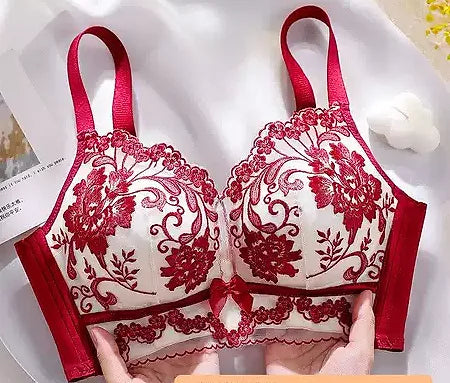 Premium Embrioded Bridal Wedding Bra Padded Coushined Seamless Bra Women's Bras Padded Seamless Soft Design