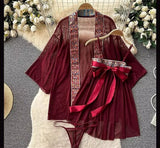 Premium Nightdress Stretch Body Con Mini Dress Sleepwear Lingerie Nightgown - image 2