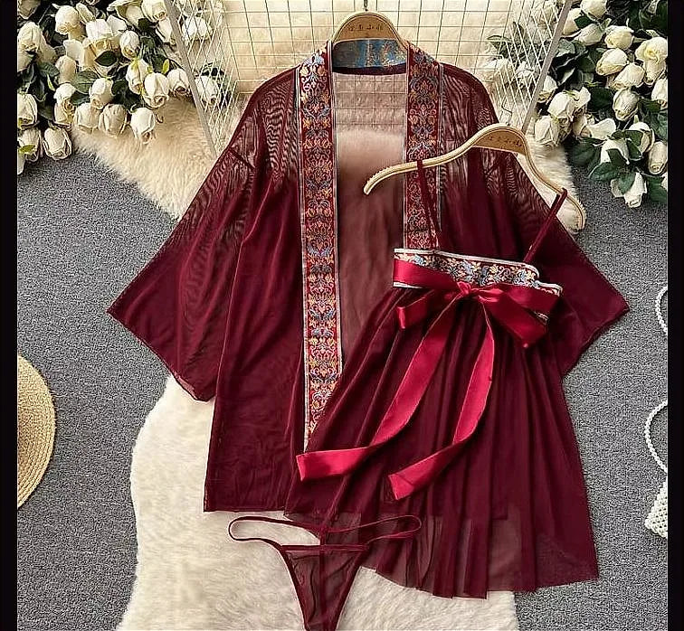 Premium Nightdress Stretch Body Con Mini Dress Sleepwear Lingerie Nightgown - image 2