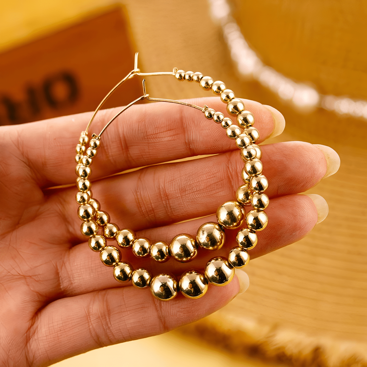 Premium Quality Big Classy Hoop Party Wedding Trendy Earring - Hanaya Store