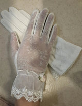 Premium Quality Long Hand Gloves Fashionable Women Gloves Uv Dust Summer Sun Protection for Women – Jali Dastane Mesh Lace Hand Gloves Pakistan | Hanaya Store