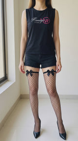 Long Mesh Women Lace Stay Up Thigh High Hold Up Lingerie Stockings – Nighty Sleepwear Bridal Loungewear Lingerie Pakistan | Hanaya Store video