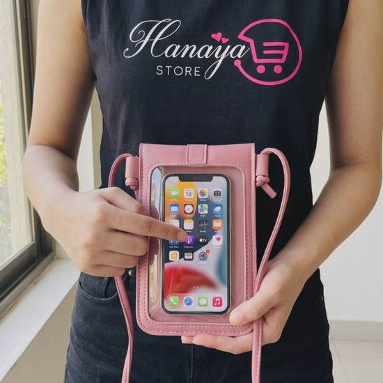 Women Pu Leather Cell Phone Bag Transparent Shoulder Handbag Clutch Wallet Purse with Card Holders Girls Mini Crossbody Mobile Wallet – Mini Handbag Ladies Sling Clutch Bag Pakistan | Hanaya Store video