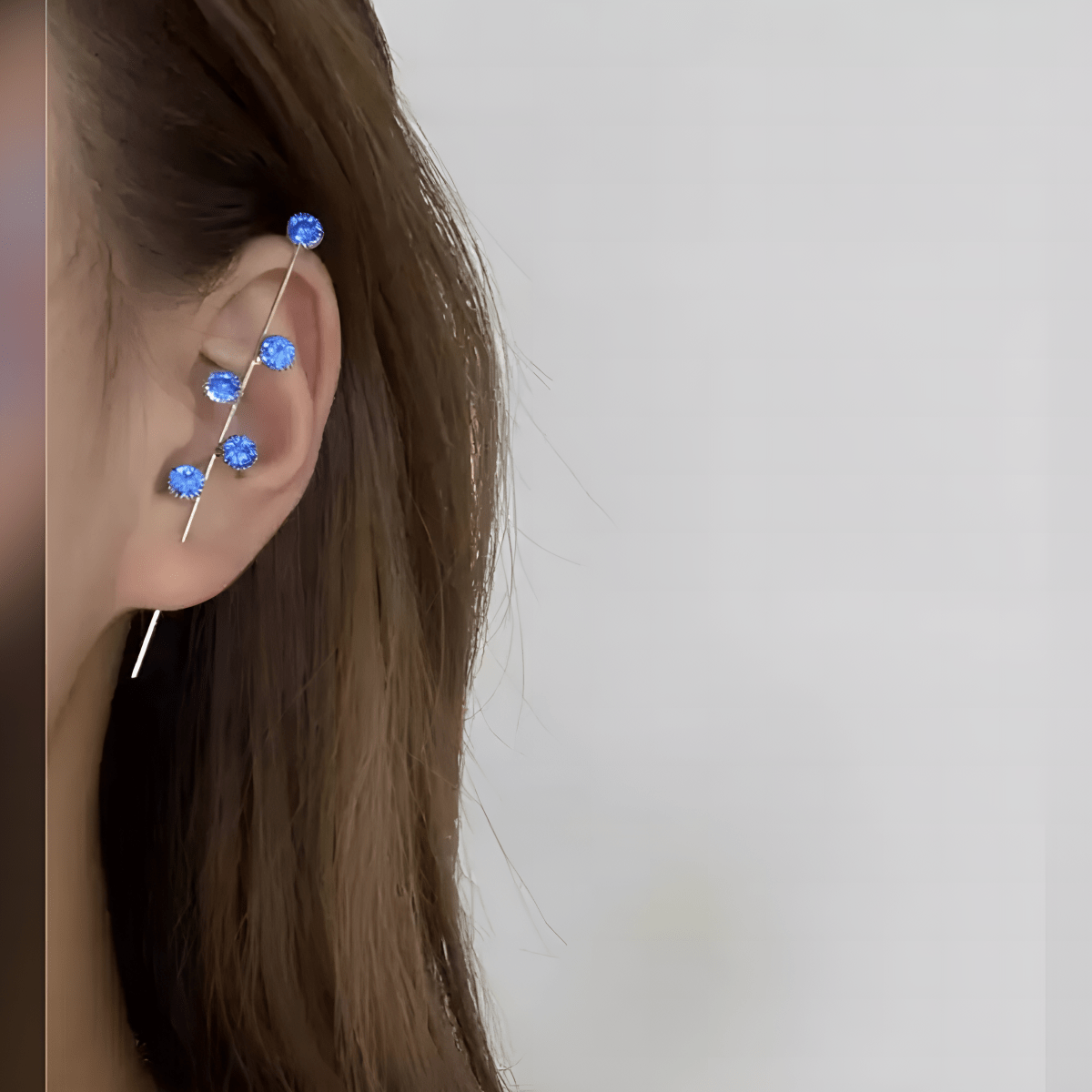 Stylish Needle Ear Wrap Hook Classy Royal Party Elegant Earrings - Hanaya Store