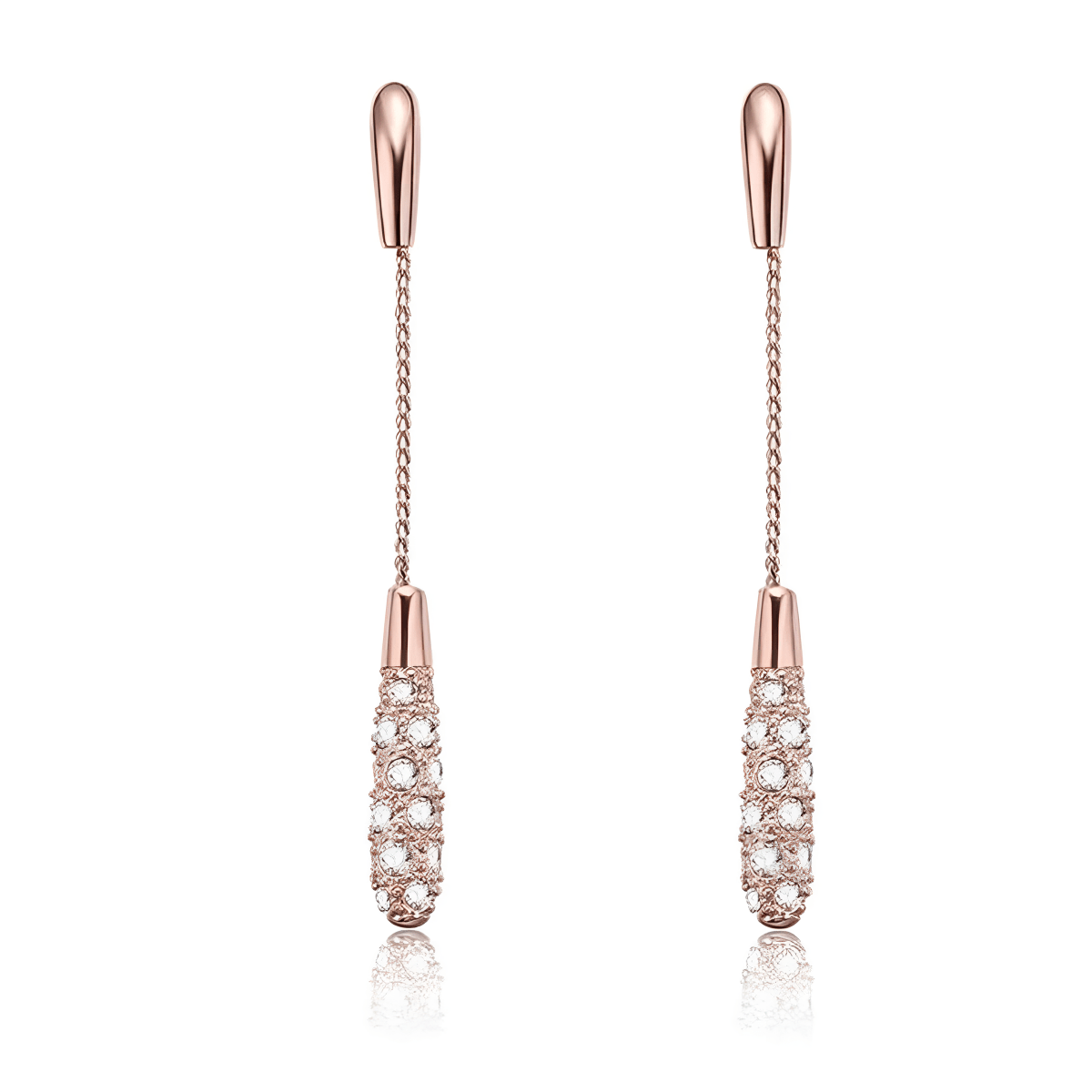 Tassel Trendy Shinny Crystal Drop Earring – Earrings Online in Pakistan | Hanaya