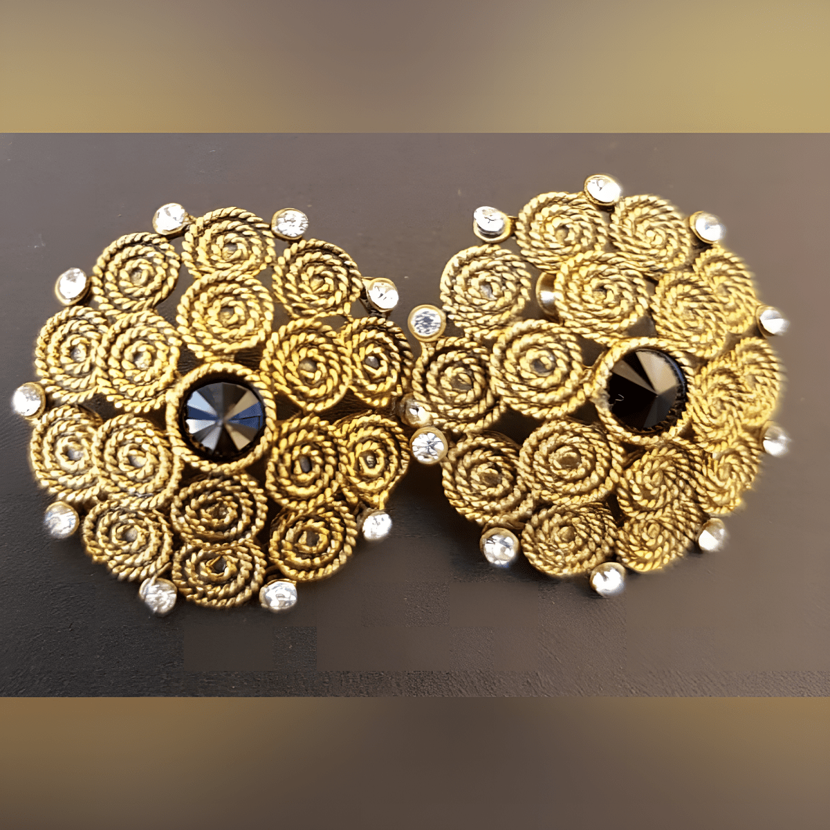 Trendy 1 Inch Flower Unique Shape Fashionable Classy Earring - Hanaya Store