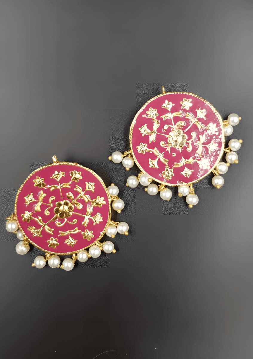 Trendy Artistic Traditional Classy Elegant Royal Earring - Hanaya Store