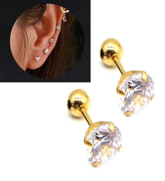 Trendy Asymmetric Royal Cz Crystal Tassel Style Elegant Earring - Hanaya Store