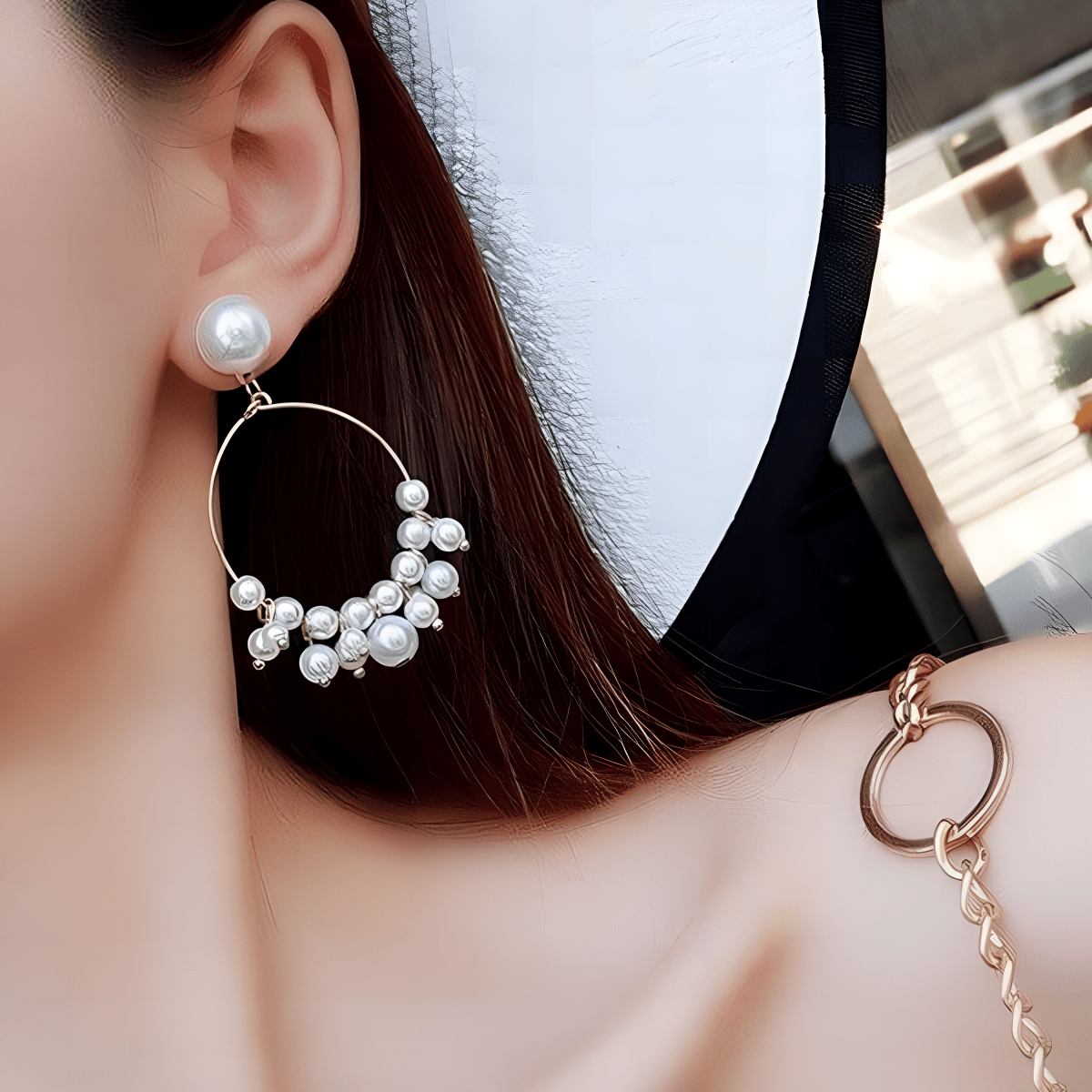 Trendy Balli Style Pearl Drop Earring - Hanaya Store