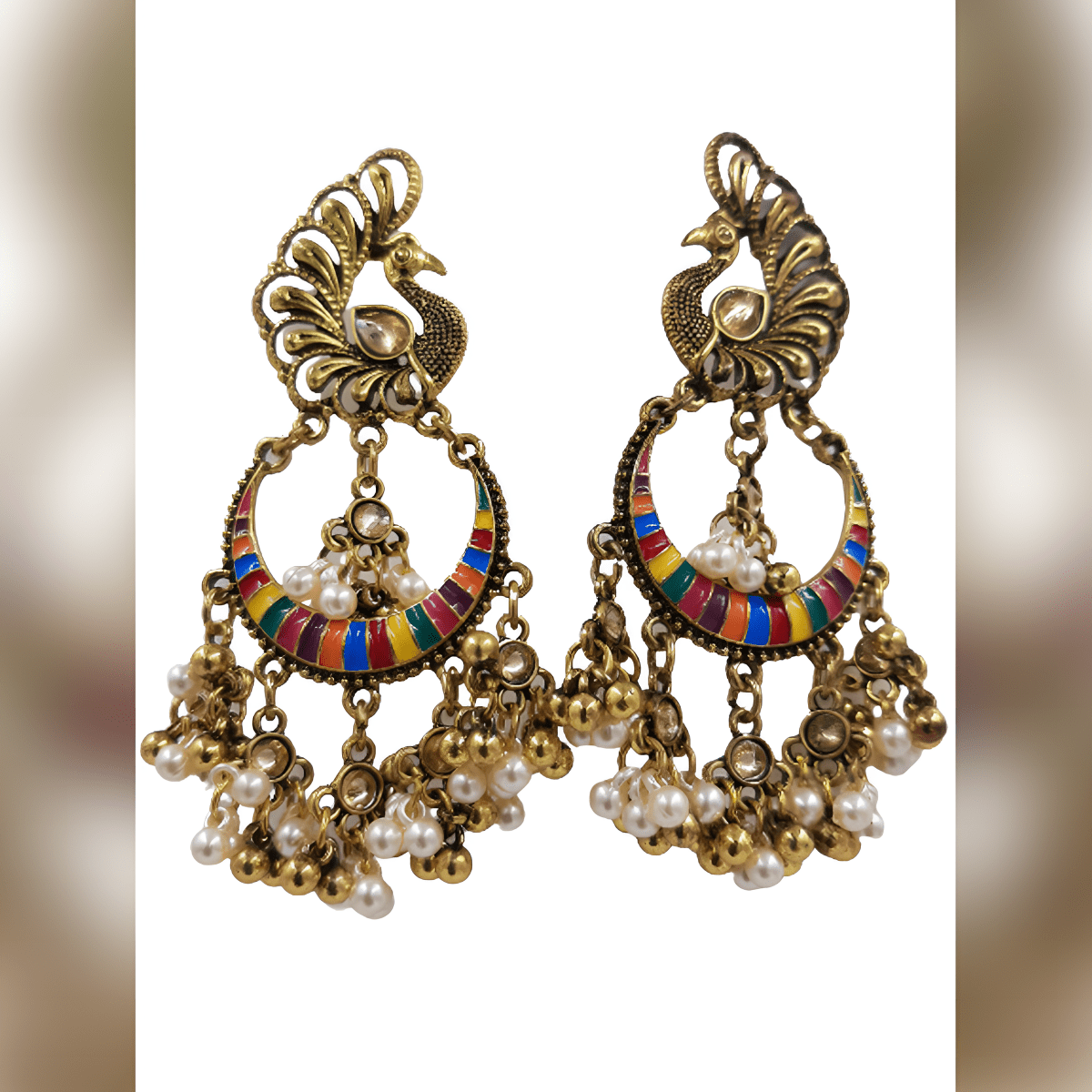 Trendy Classy Elegant Tassel Rough Jhumka Stylish Earring - Hanaya Store