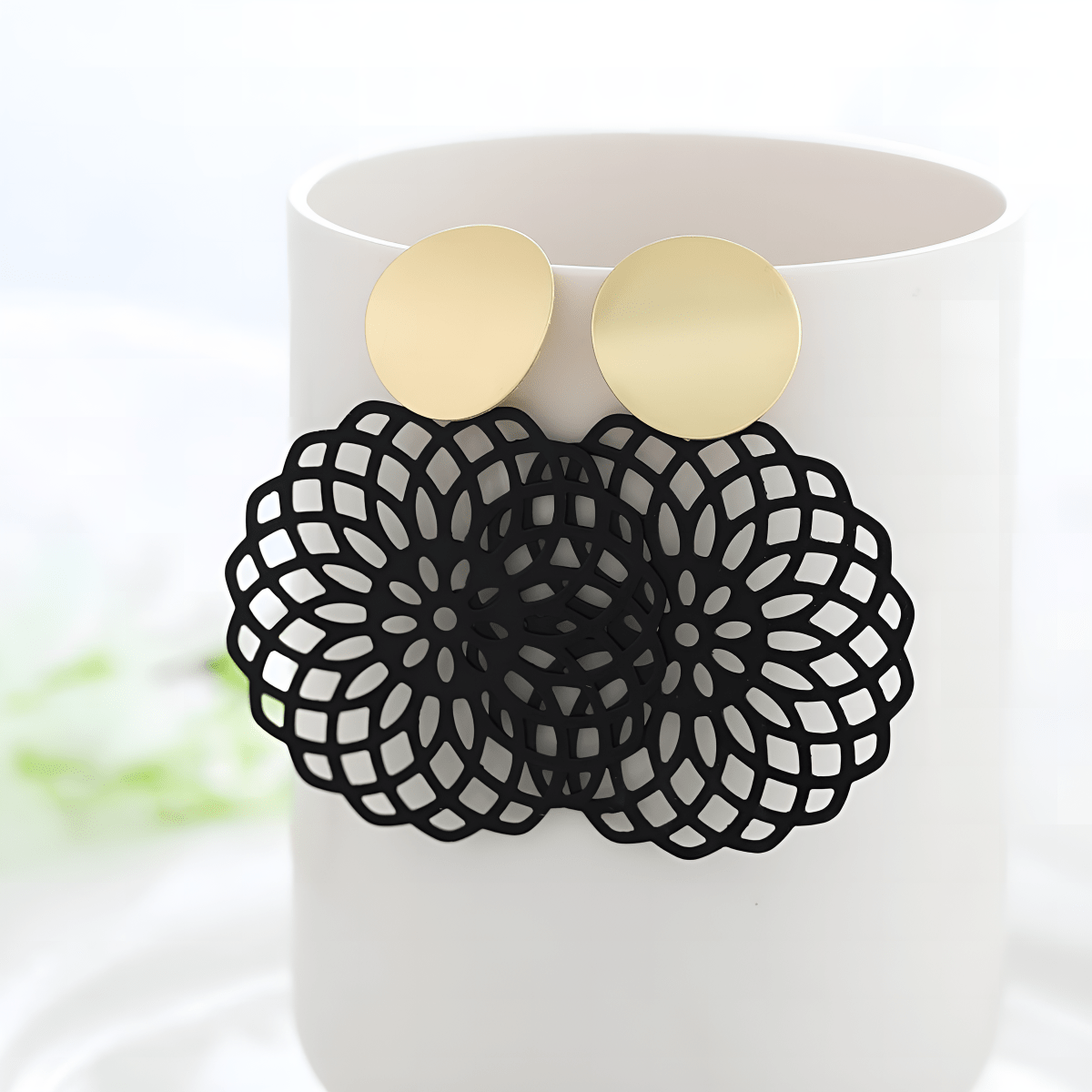 Trendy Classy Geometric Classy Long Elegant Royal Earring - Hanaya Store