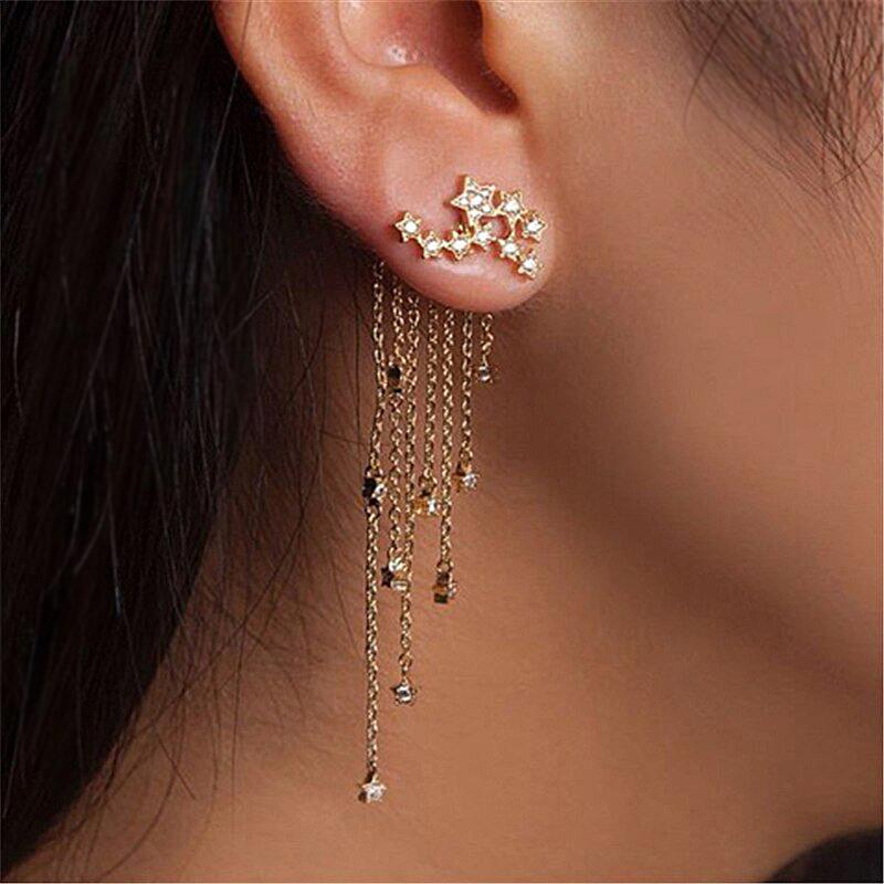 Trendy Crystal Classy Earring - Hanaya Store