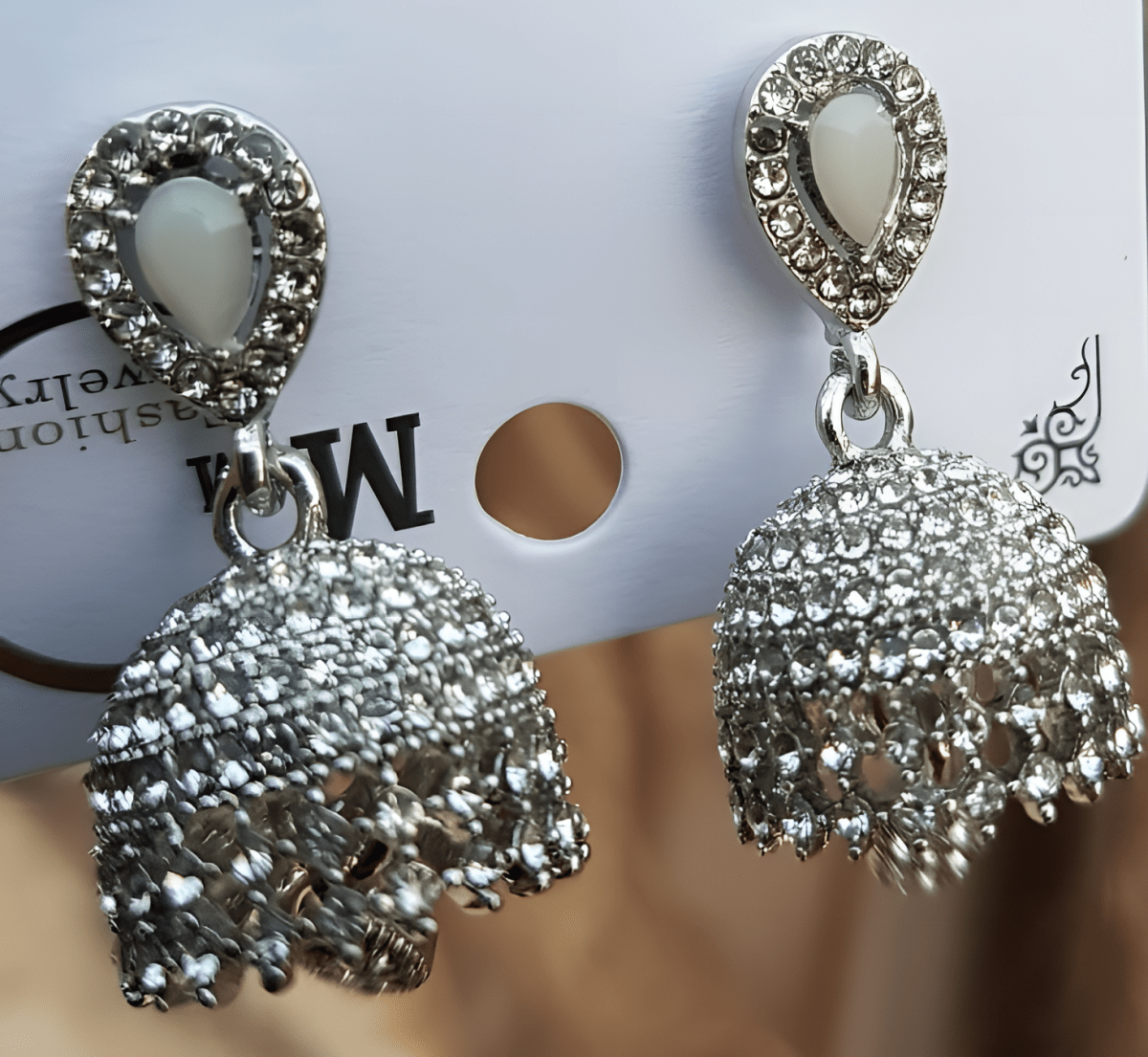 Trendy Crystal Elegant Unique Bel Shaped Fashionable Classy Earring - Hanaya Store