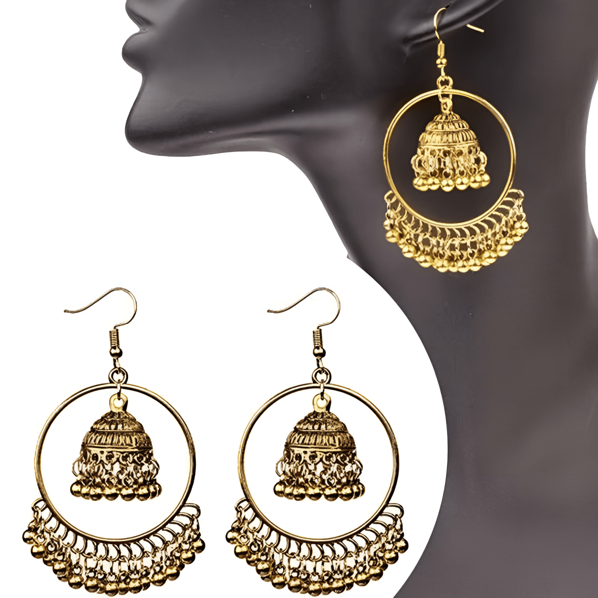 Trendy Jhumki Classy Elegant Royal Trendy Earring – Earrings Online in Pakistan | Hanaya