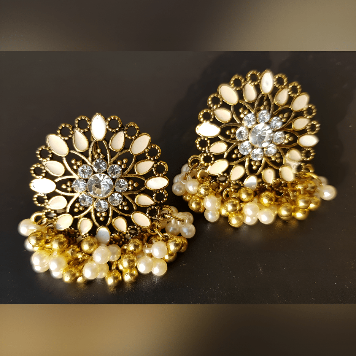 Trendy Pearls Tassel Unique Fashionable Classy Earring - Hanaya Store