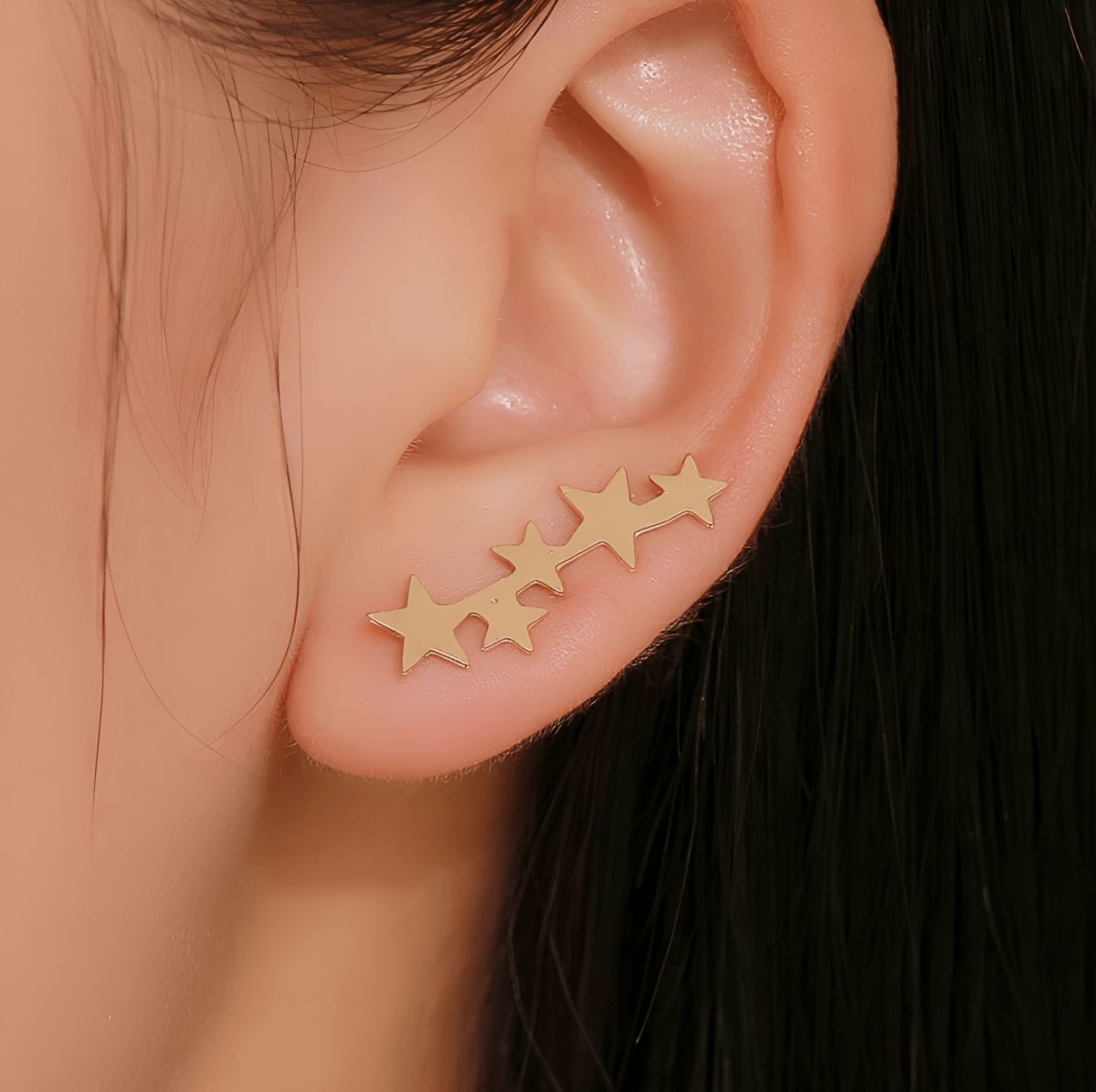 Trendy Small Stars Classy earrings earrings for girls stylish earrings for girls stylish korean fashion fashion jewellery shop jewelry fine jewelry earring jewellery collection jewellery fashion jewelry fashion accessory fashions earrings earrings for gir - Hanaya Store